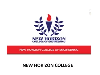 NEW HORIZON COLLEGE PPT1