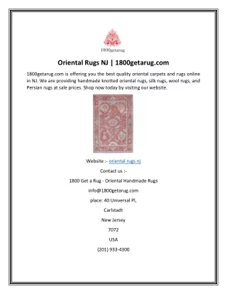 oriental rugs nj 1800getarug com