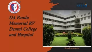 DA Pandu Memorial RV Dental College and Hospital