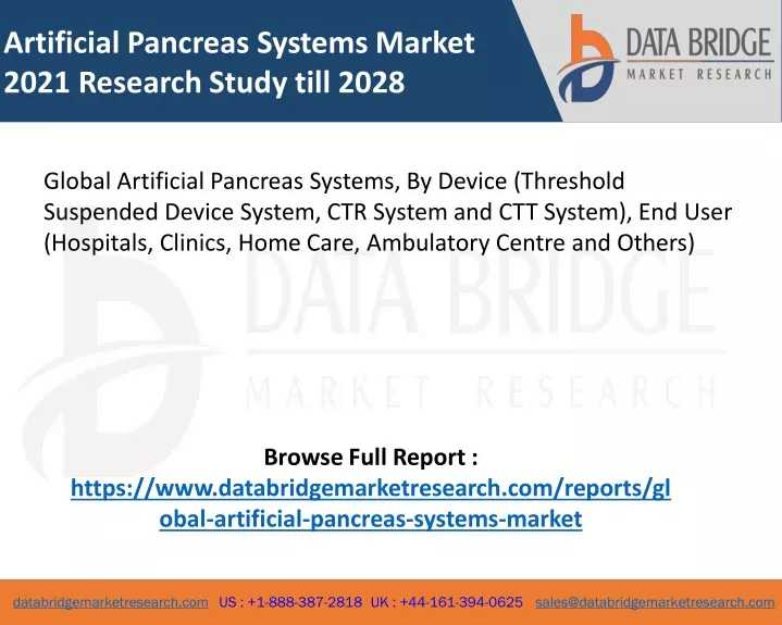 artificial pancreas systems market 2021 research