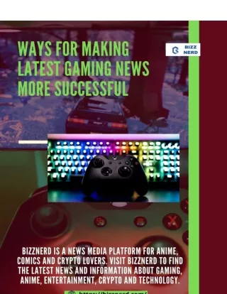 Ways for making latest gaming news more successful