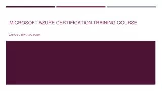 certification on azure