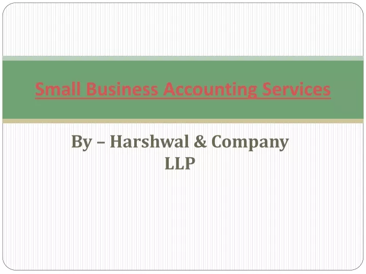 small business accounting services