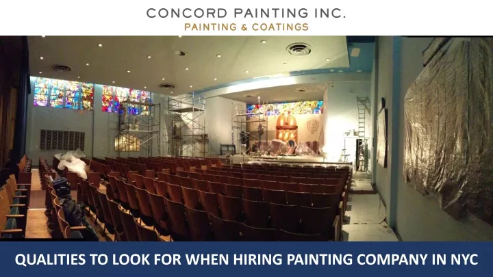 qualities to look for when hiring painting