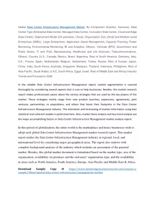 global data center infrastructure management