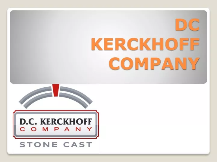 dc kerckhoff company