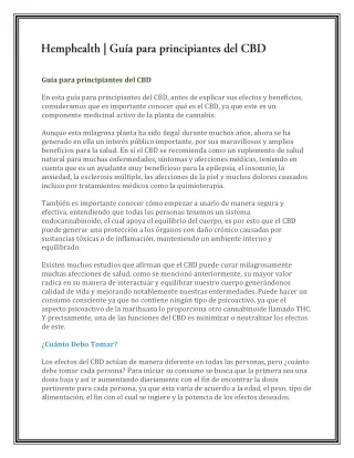 gu a para principiantes del cbd en esta gu a para