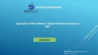 Agricultural Films Market | Global Industry Forecast to 2027