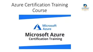 Azure Certification Training Course