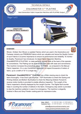 technical details master i9 plaiting fabric