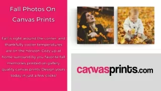 Fall Photos On CanvasPrints