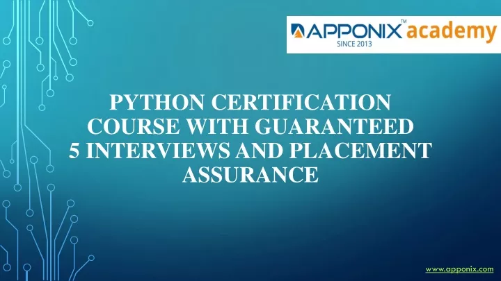 python certification course with guaranteed