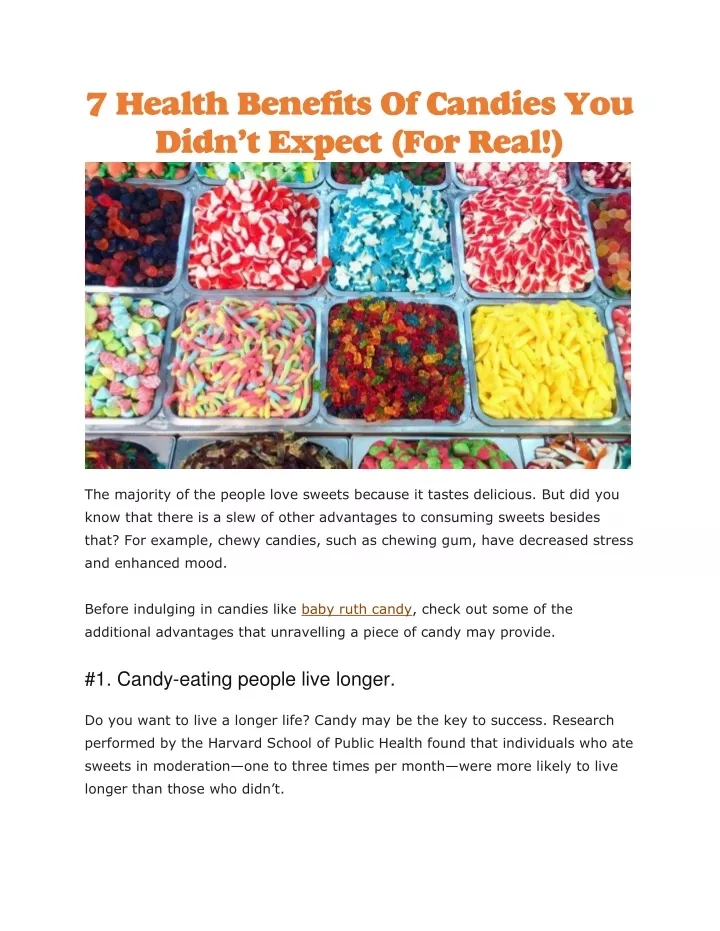 7 health benefits of candies you didn t expect