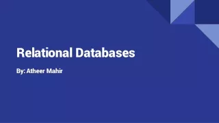 relational databases