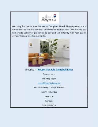 Houses for Sale Campbell River | Themayteam.ca