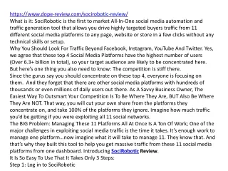 https www dope review com socirobotic review what
