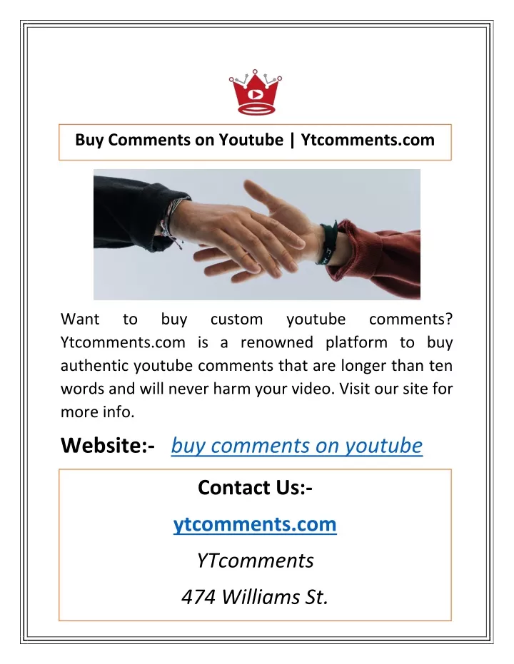 buy comments on youtube ytcomments com