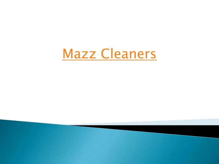 mazz cleaners