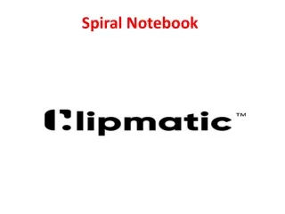 Spiral Notebook - Clipmatic