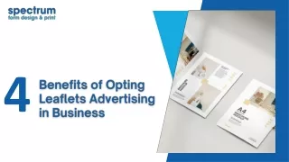 4 Benefits of Opting Leaflets Advertising in Business