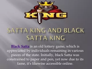 black satta king game going on now