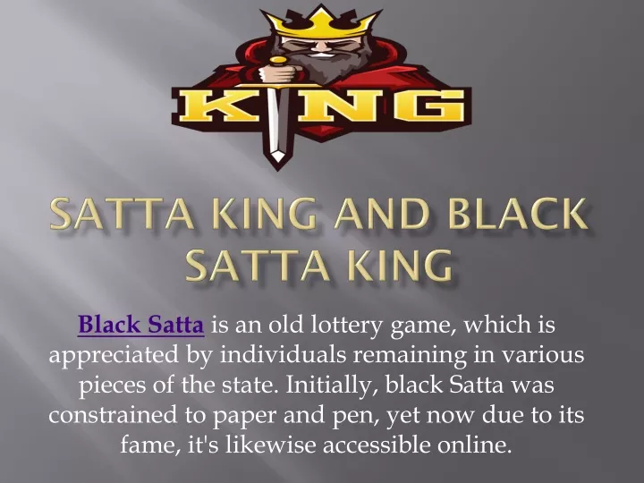 satta king and black satta king