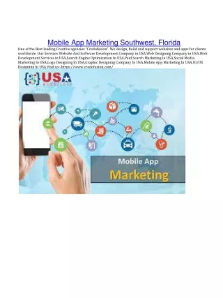 Mobile App Marketing Southwest, Florida