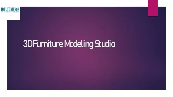 3d furniture modeling studio