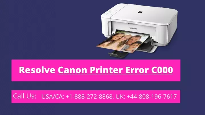resolve canon printer error c000