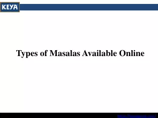types of masalas available online