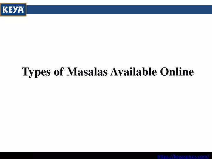 types of masalas available online