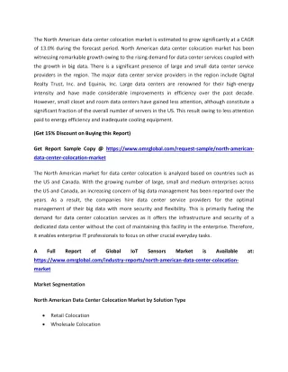 the north american data center colocation market