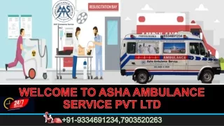 Check your Train Ambulance Services Cost & avail it in Patna |ASHA