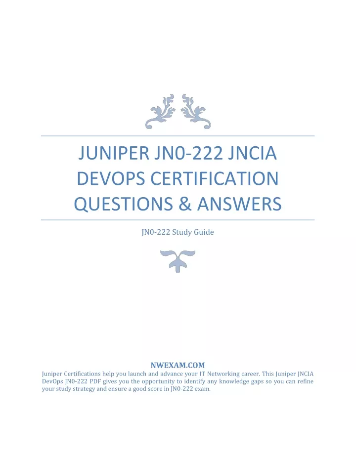 juniper jn0 222 jncia devops certification