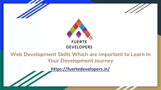 Web Development Skills Which are Important to Learn in Your Development Journey
