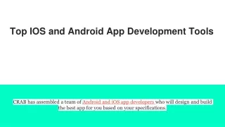 top ios and android app development tools