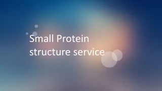 small protein structure service