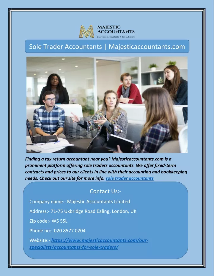 sole trader accountants majesticaccountants com