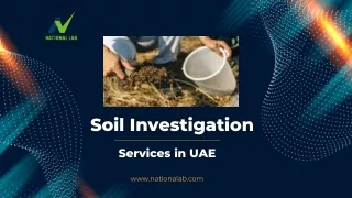 Soil Investigation services in Sharjah,UAE