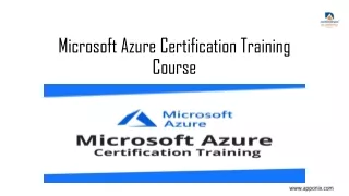 Microsoft Azure Certification Training Course GURUPRASANTH.S