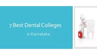 Top 7 Dental Colleges in Bangalore