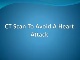 Heart Problems Detected by CT Scan