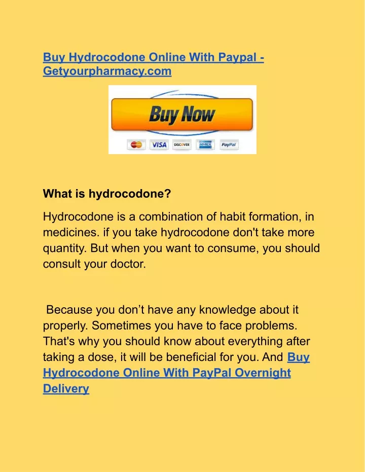 buy hydrocodone online with paypal