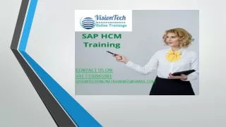 SAP HCM Training | SAP HCM Online Training - Vision Tech