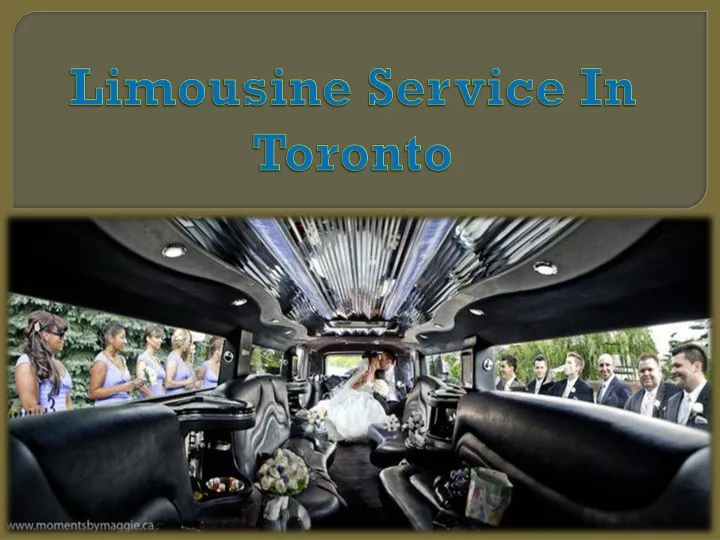 limousine service in toronto