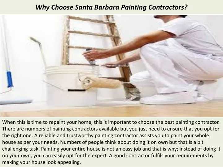 why choose santa barbara painting contractors