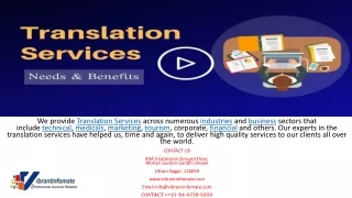 We Provides Best Translation Services In Delhi NCR, India and Worldwide.