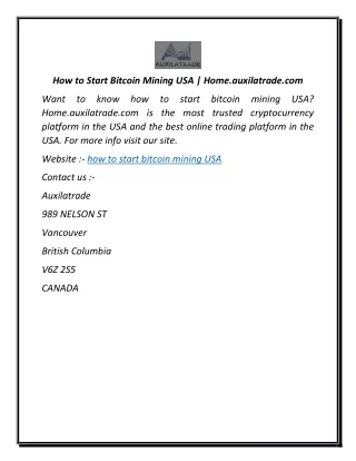 How to Start Bitcoin Mining USA  Home.auxilatrade.com-converted (1)