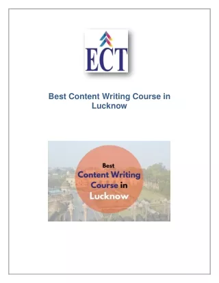 best content writing course in lucknow