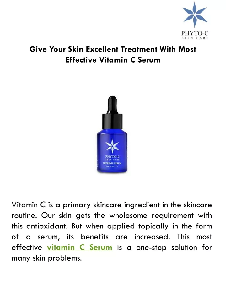 give your skin excellent treatment with most